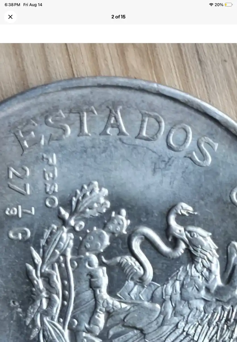 1954-Mexico-Hidalgo-5-Peso--Squishy-Looking-Letters.-Die-Issue?