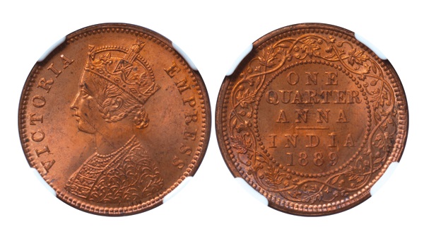 1/2-Annas-187*-Inidia-British