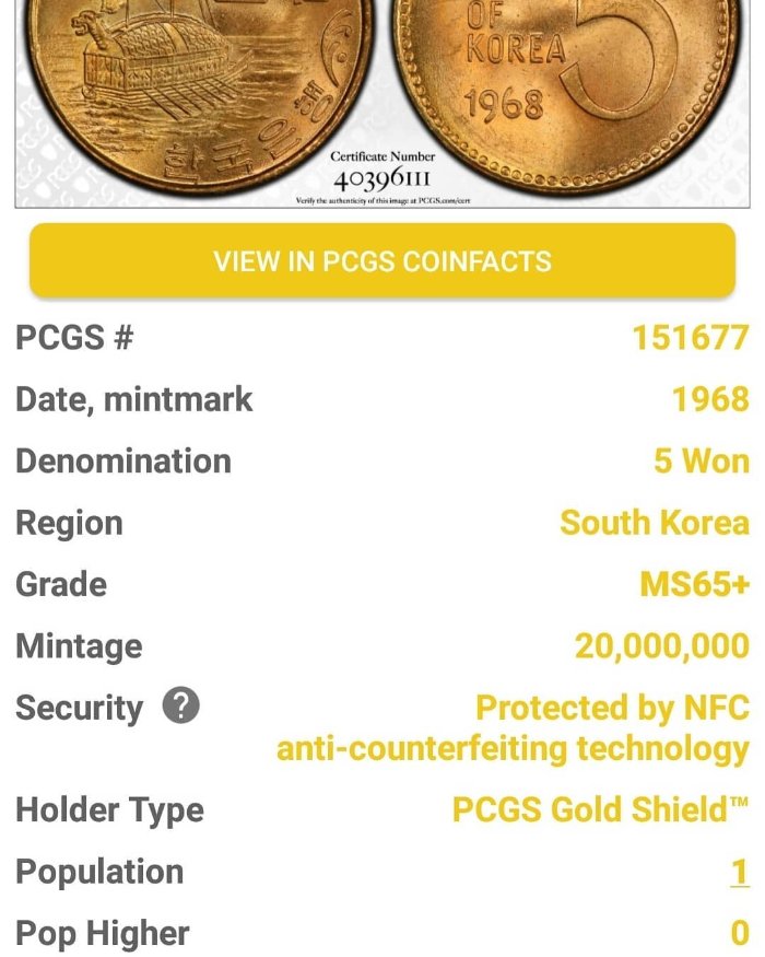 Top-Pop-#1-PCGS-MS-65+-1968-5-Won