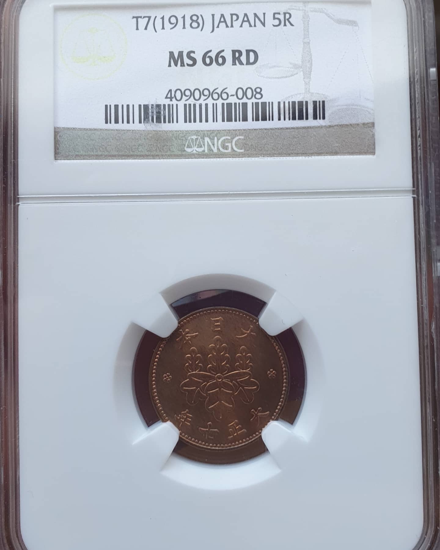 7/0-Top-Pop-NGC-MS-66RD-1918-Japan-5-Rin