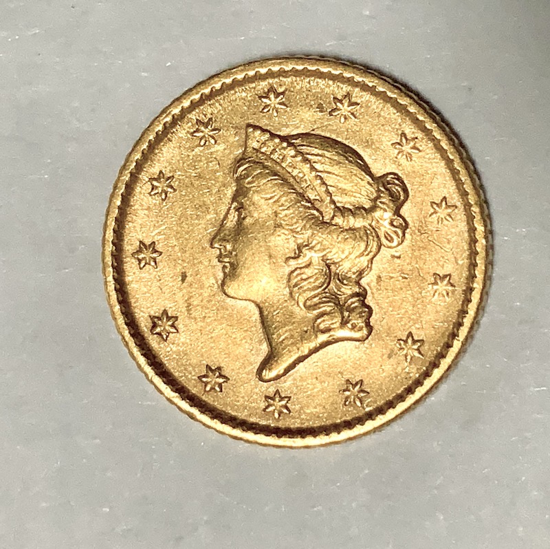 1853-$1-Gold-Coin-For-Grading-Help