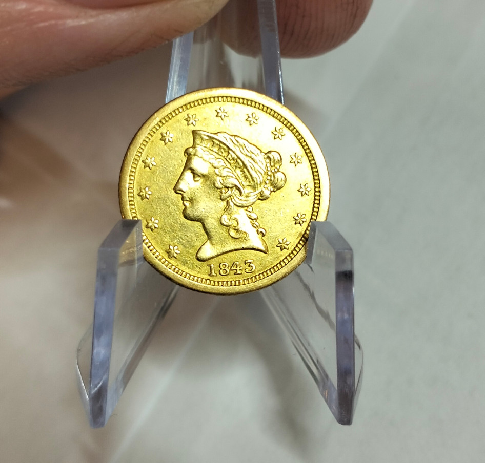 Lebanon-Copy?-1843-O-$2.50-Tests-93%-Au?