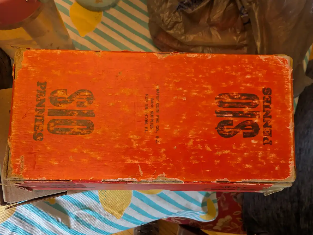 Interesting-Old-Box-Of-Pennies