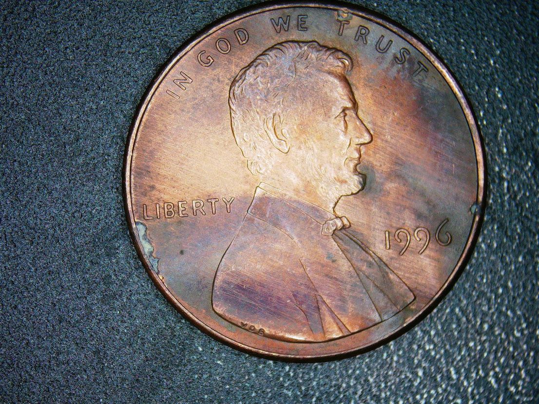 1996-Lincoln-Memorial-Penny-Is-This-Poor-Die-Alloy-?