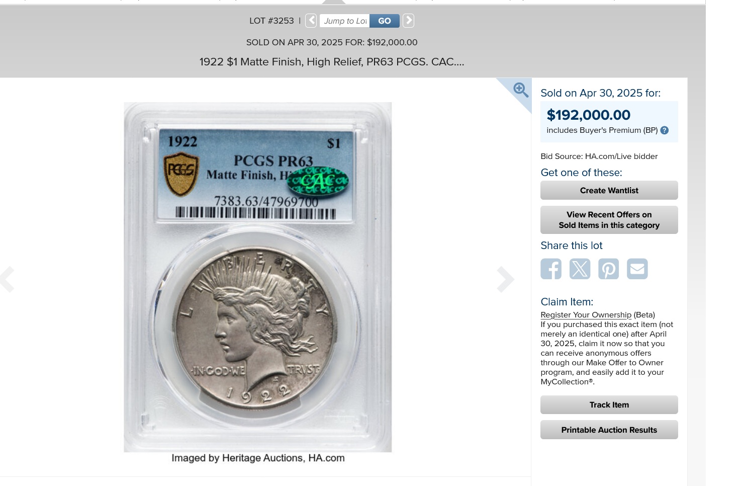 $48,000-Difference-Resubmitted-1922-Proof-Peace-Dollar-To-PCGS