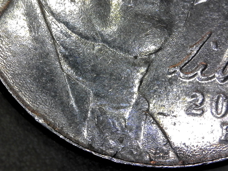 2013-Jefferson-Nickel:-Why-The-Jnf-And-The-Dw-Are-Not-Visible-Is-A-Error-Or-Damage-From-The-Mint?