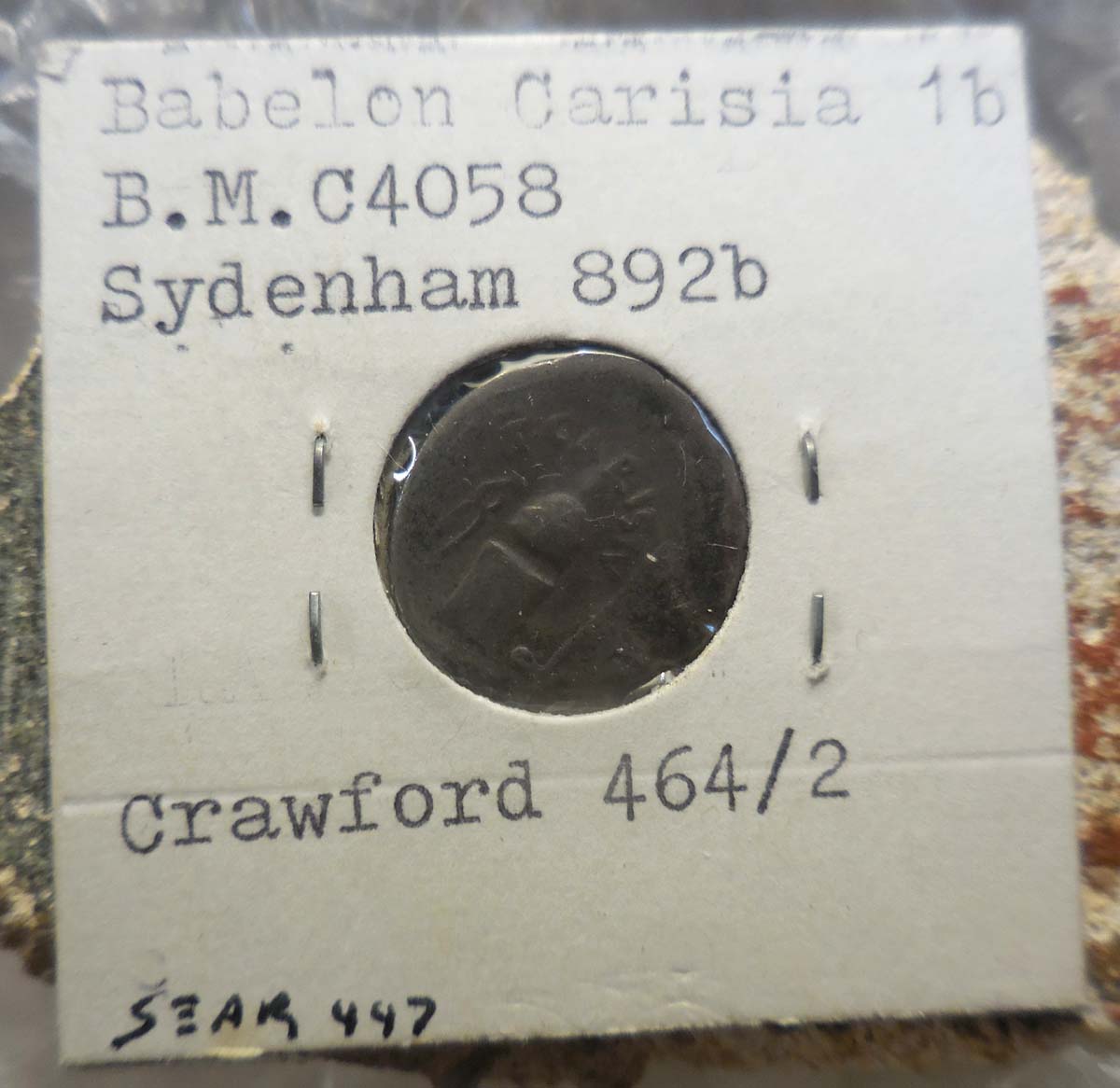 T.-Carisius-Silver-Denarius,-46-Bc,-Image-Of-Coin-Striking-Instruments: