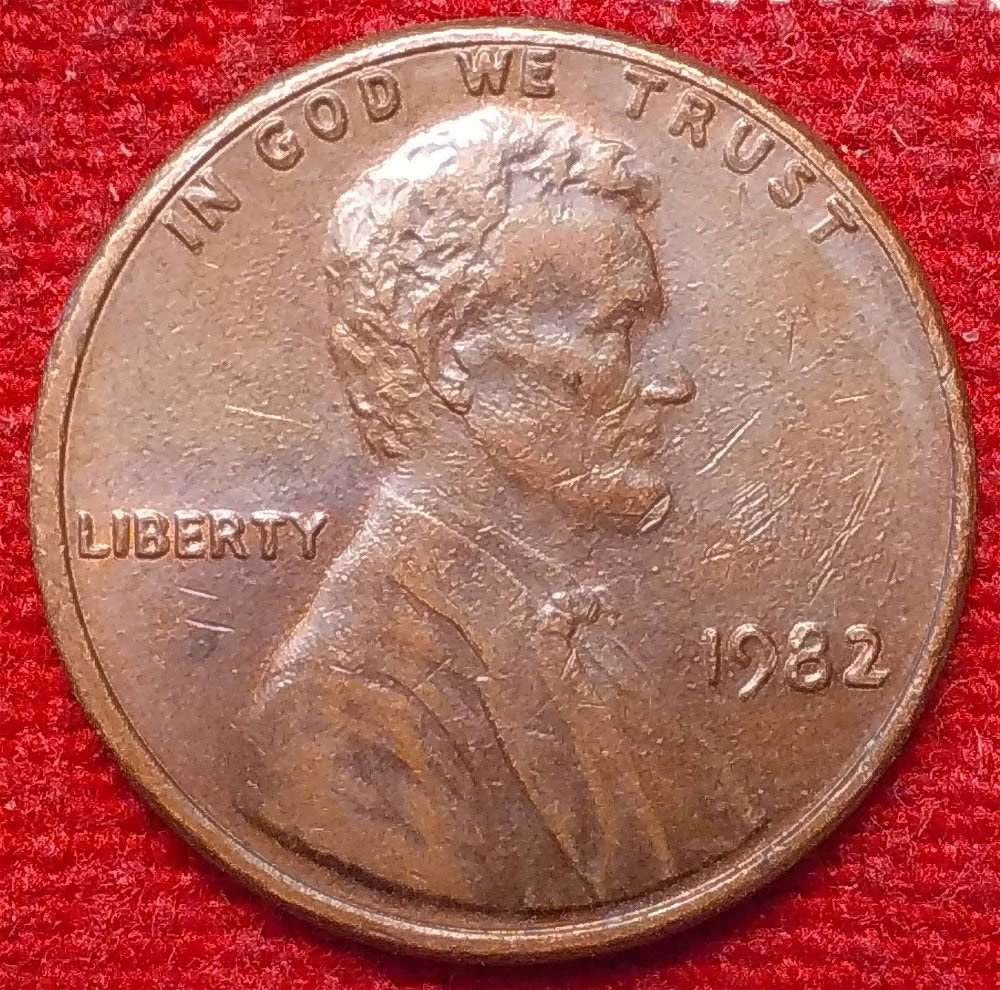 1982-Zinc-Lincoln-Cent-Thick-Lettering-Need-Help