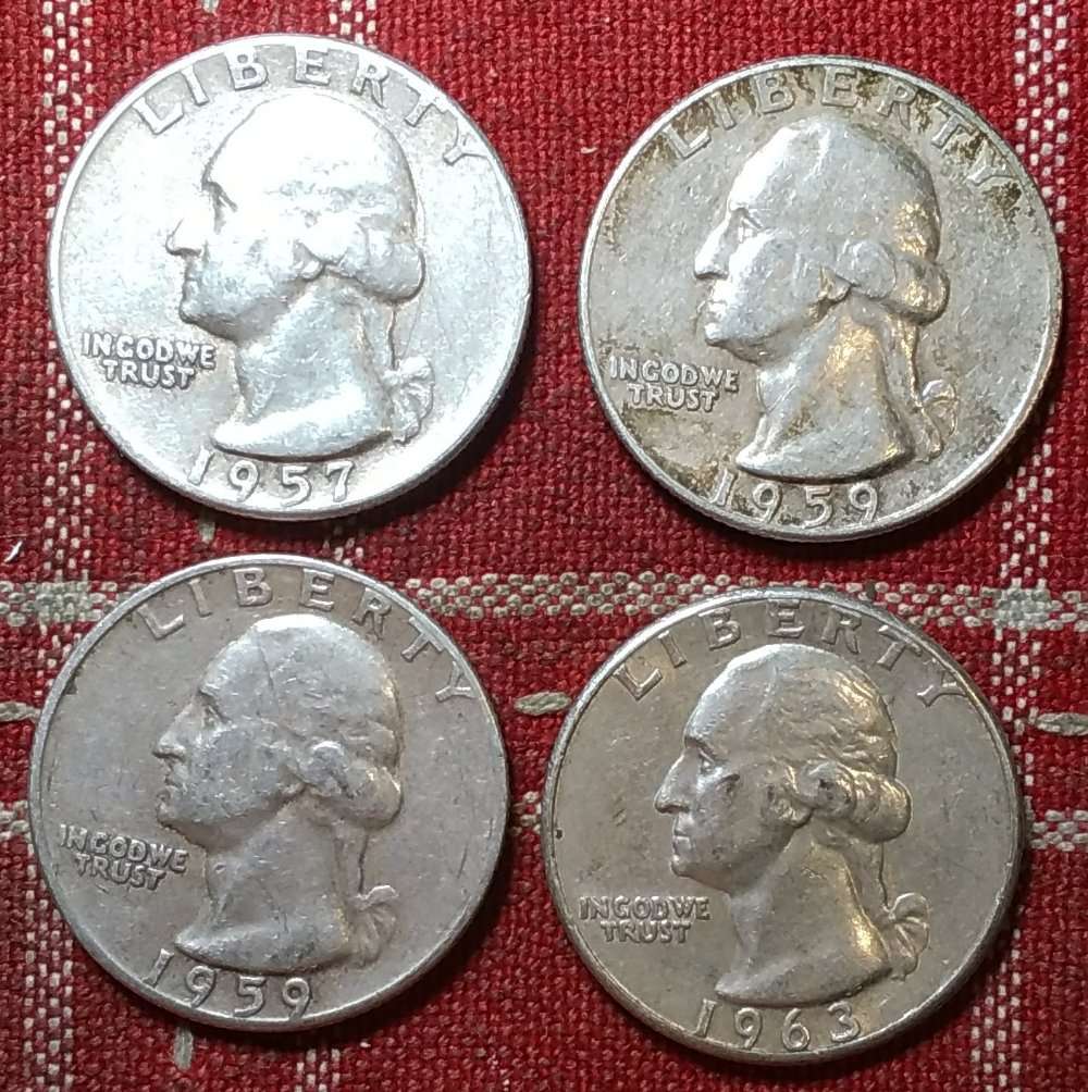 1964-Type-B-Reverse-FS-901-Washington-Quarter-X-2-Grades?