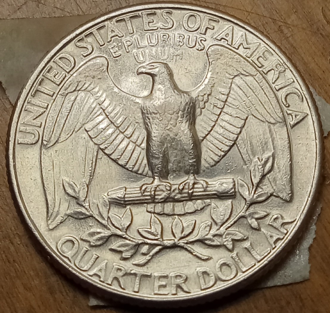 1985-D-Quarter---Doubling-On-Reverse