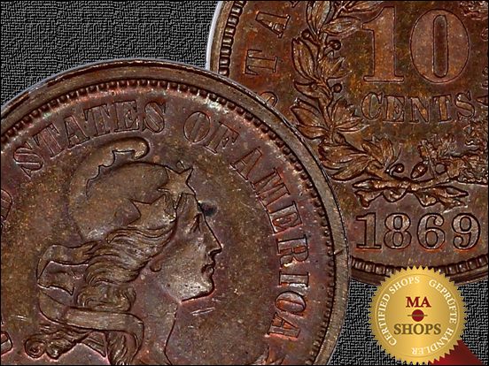 Check-This-Dime-Pattern-From-1869-With-Wonderful-Colour..