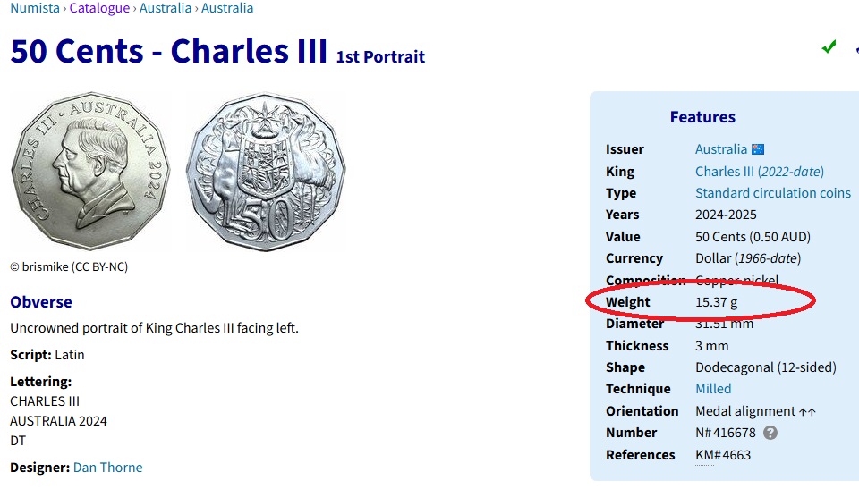 Numista-Reckons-Charles-III-Coat-Of-Arms-50-Cent-Coins-Weigh-15.37-Grams