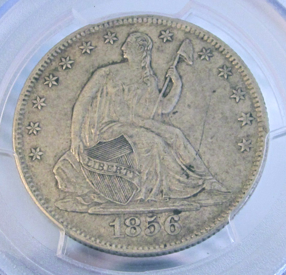 1856-O-Seated-Liberty-Half-Grade-And-Variety