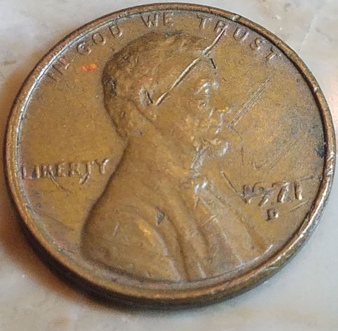 1971-Penny-With-Striking-Lines