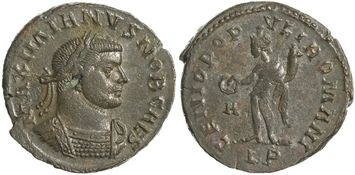 Æ-Follis-Galerius-Maximianus-Cæsar-Lugdunum-Ric-17B