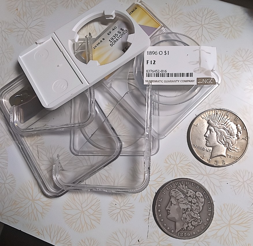 Be-Free!-The-Last-2-Pieces-Cracked-Out-To-Fill-A-Dansco-Blank-Silver-Dollar-Album!