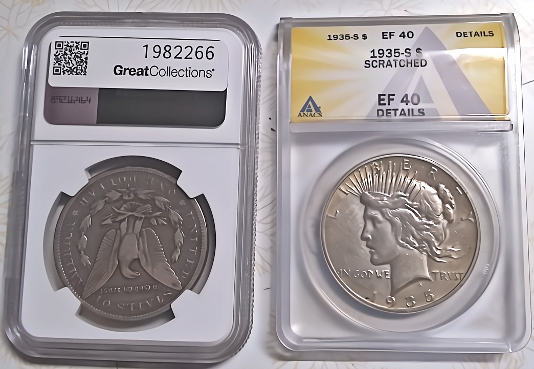 Be-Free!-The-Last-2-Pieces-Cracked-Out-To-Fill-A-Dansco-Blank-Silver-Dollar-Album!