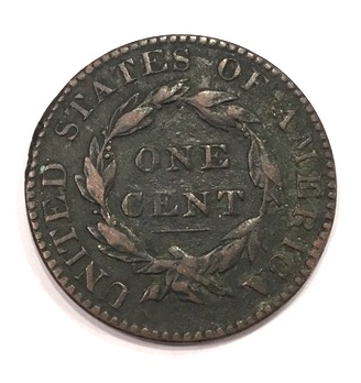 1822-Large-Cent-For-Grading