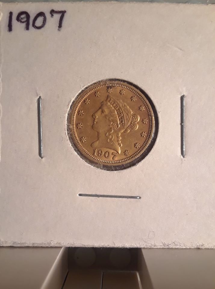 1/10-Oz-Gold-1907.-EFvf-Condition