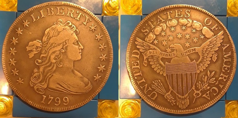 1799-Draped-Bust-Dollar-For-Grading-And-Details-Determination