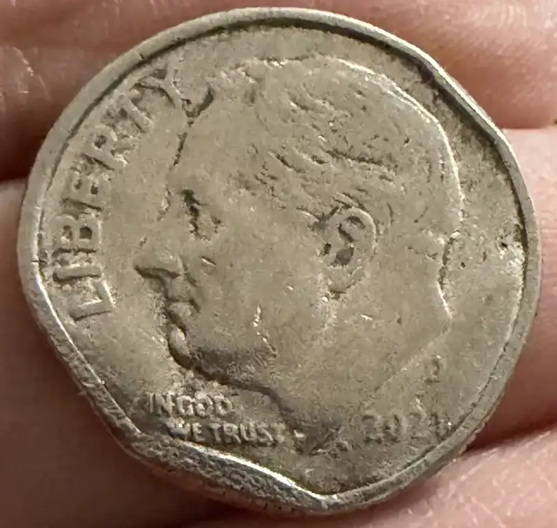 2021-Roosevelt-Dime---Possible-Mint-Error-Or-Post-Mint-Damage?