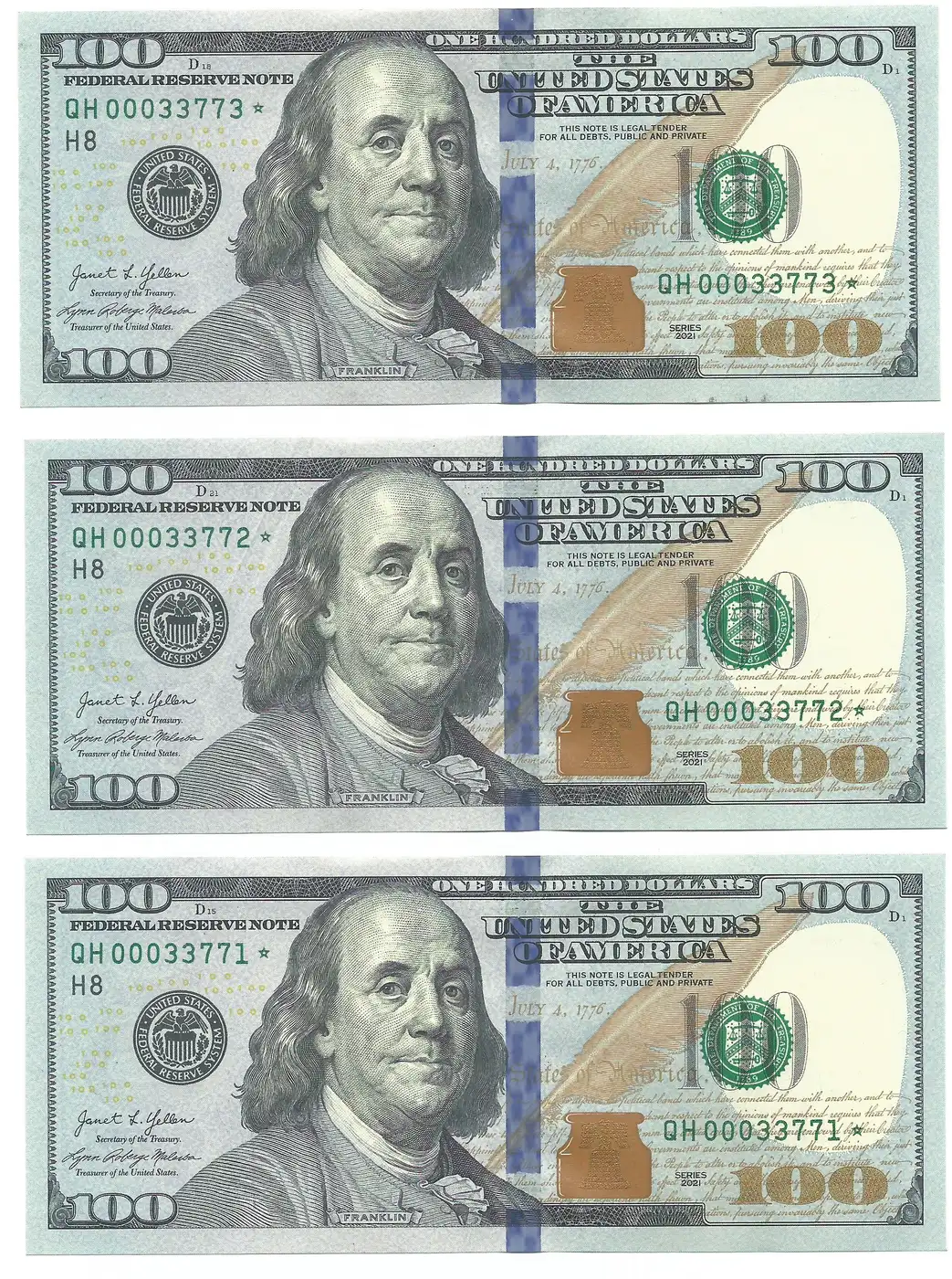 Lower-Serial--$100-Consecutive-3-Star-Notes