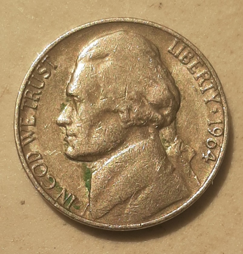 1964-D-Jefferson-Nickel-Lamination-Error