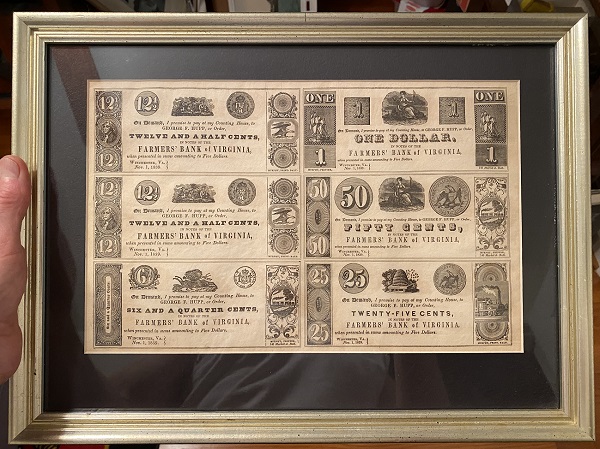 Uncut-Sheet-1839-Farmers-Bank-Of-Virginia-Winchester-VA