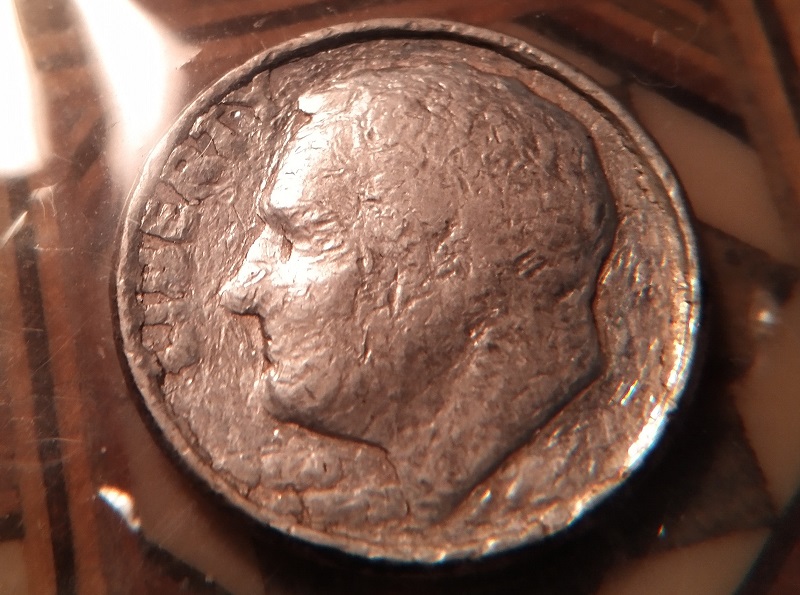 Silver-Roosevelt-Dime-Struck-Through-Grease?-Much,-Much-More-To-See-Too-!