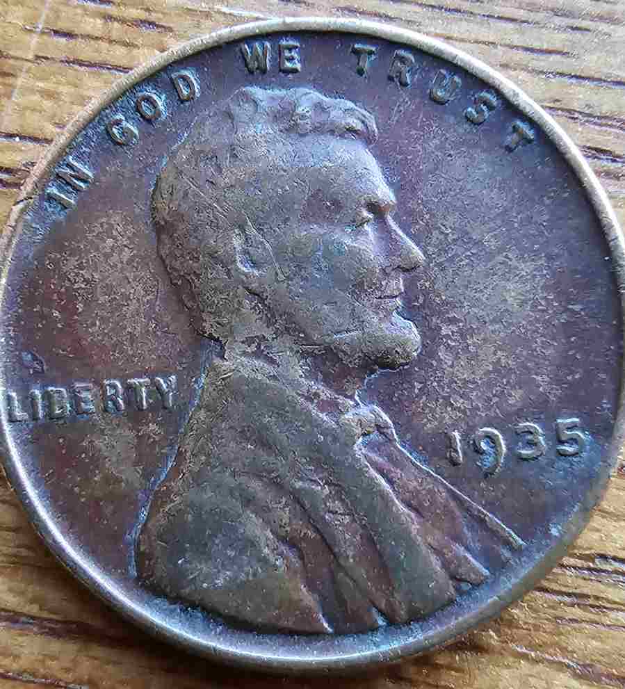 1935-Philadelphia-Wheat-Penny-Cud-Reverse-And-Possible-Lam-Obverse?