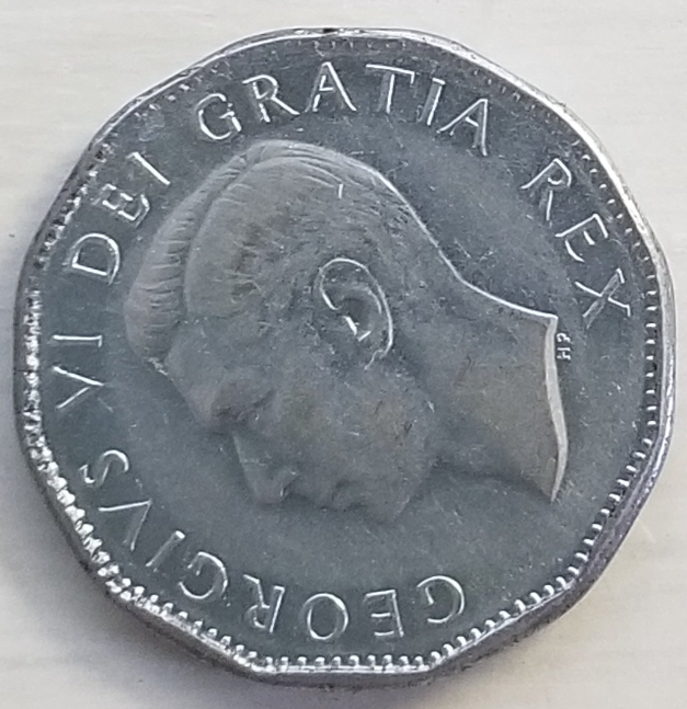 1951-Nickel-With-Narrow-Rim-On-One-Side