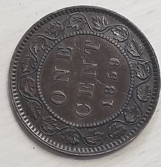Die-Crack-On-Obverse-And-Reverse-Of-1859-Victoria-Cent
