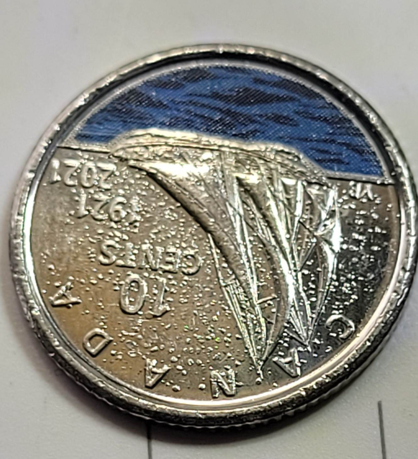 Wow-So-Many-Bubbles/Blisters-On-This-2021-Coloured-Dime