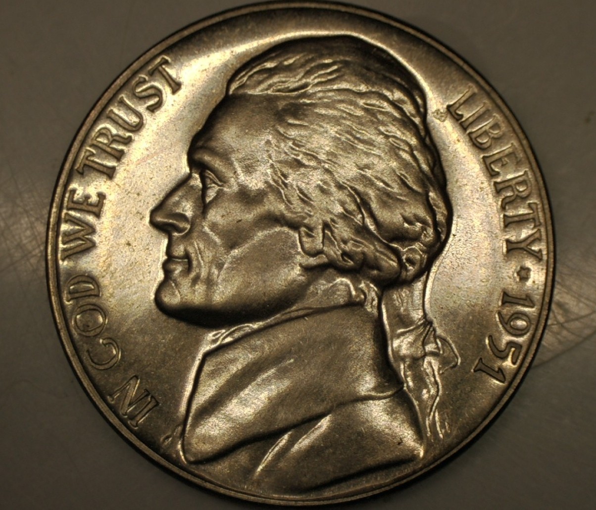 1951-Jefferson-Nickel-Proof-?-Or-Impaired-Proof?