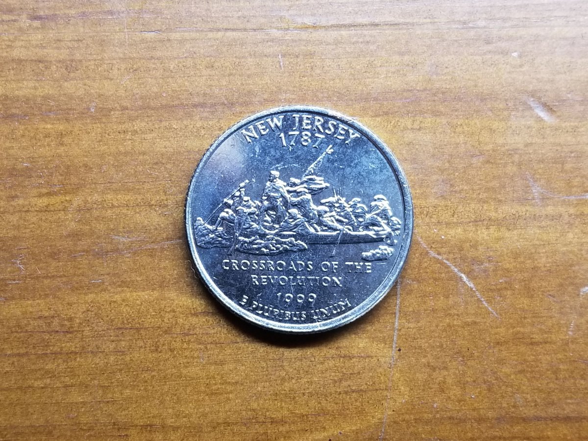1999-New-Jersey-Quarter-With-Reflective-Backside