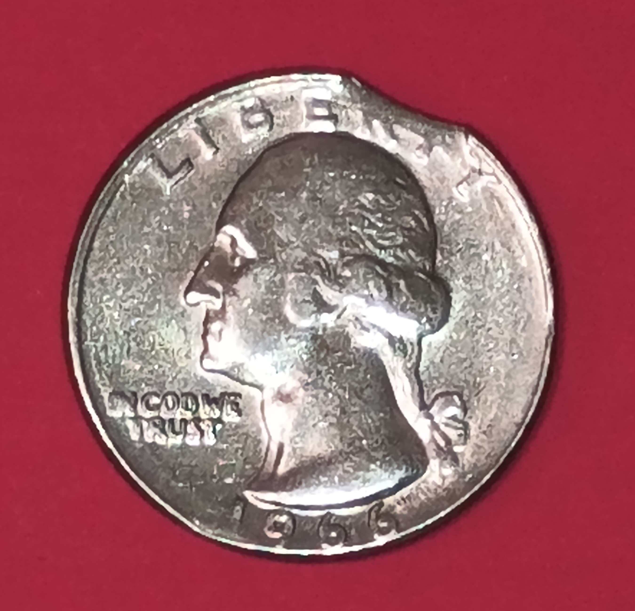 Quarter-Dollar-1966-Triple-Clip--Blakesley-Effect