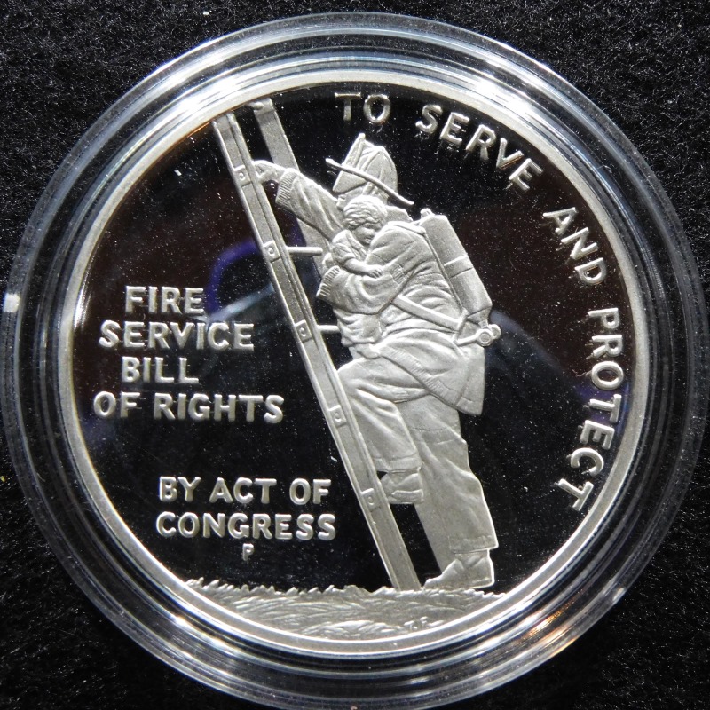 1993-P-Ben-Frankin-Firefighters-Silver-Proof-Medal