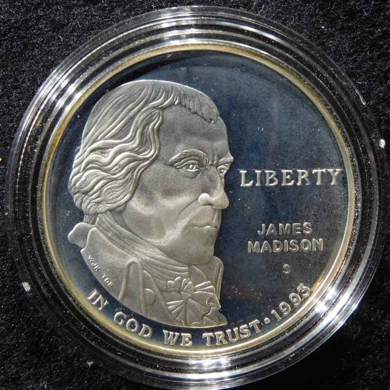1993-S-Bill-Of-Rights-Silver-Proof-Dollar-And-Half-Dollar