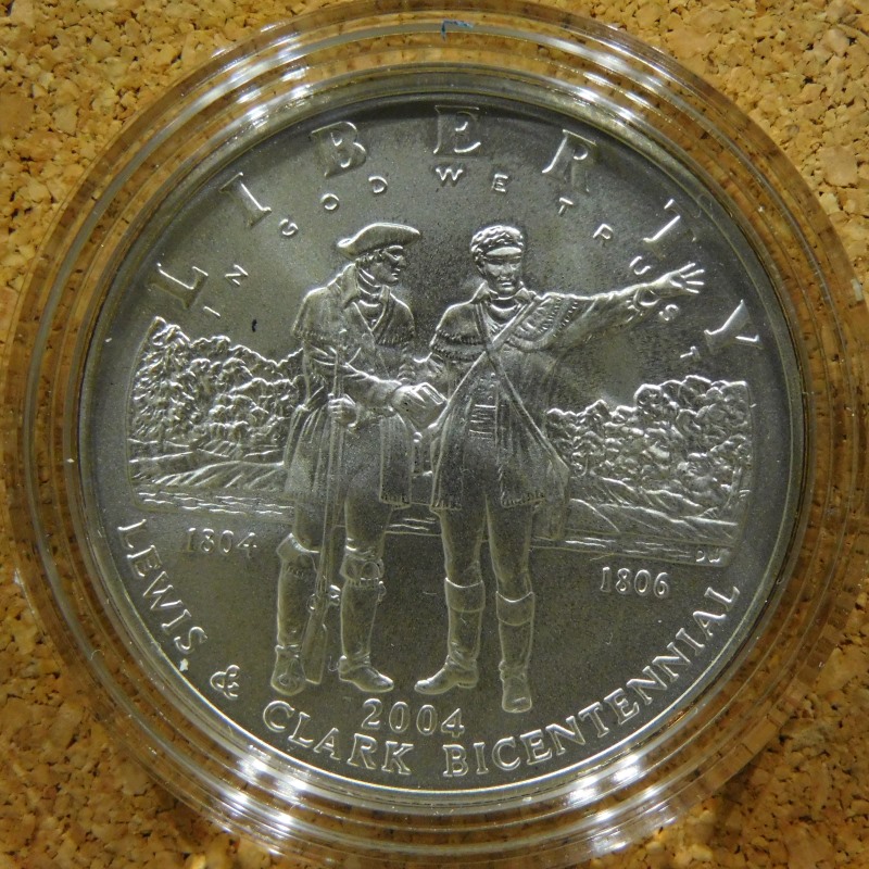 2004-P-Lewis-And-Clark-Bicentennial-Unc-Silver-Dollar