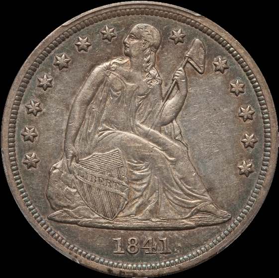 1841-Seated-Dollar-For-Grading