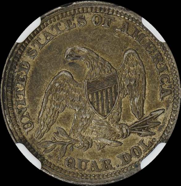 1861-Seated-Quarter-For-Grading