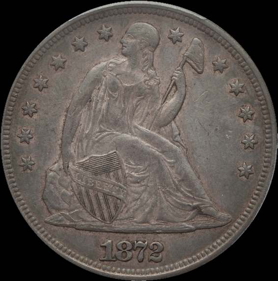 1872-Seated-Dollar-For-Grading