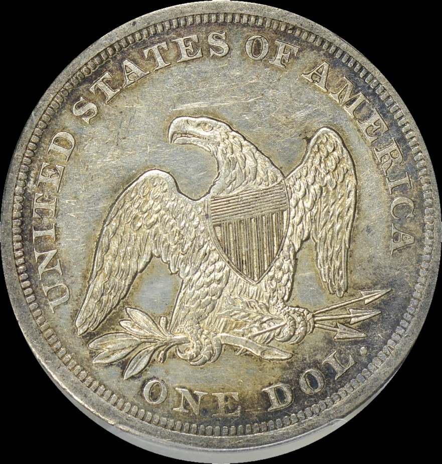 1843-Seated-Dollar-For-Grading