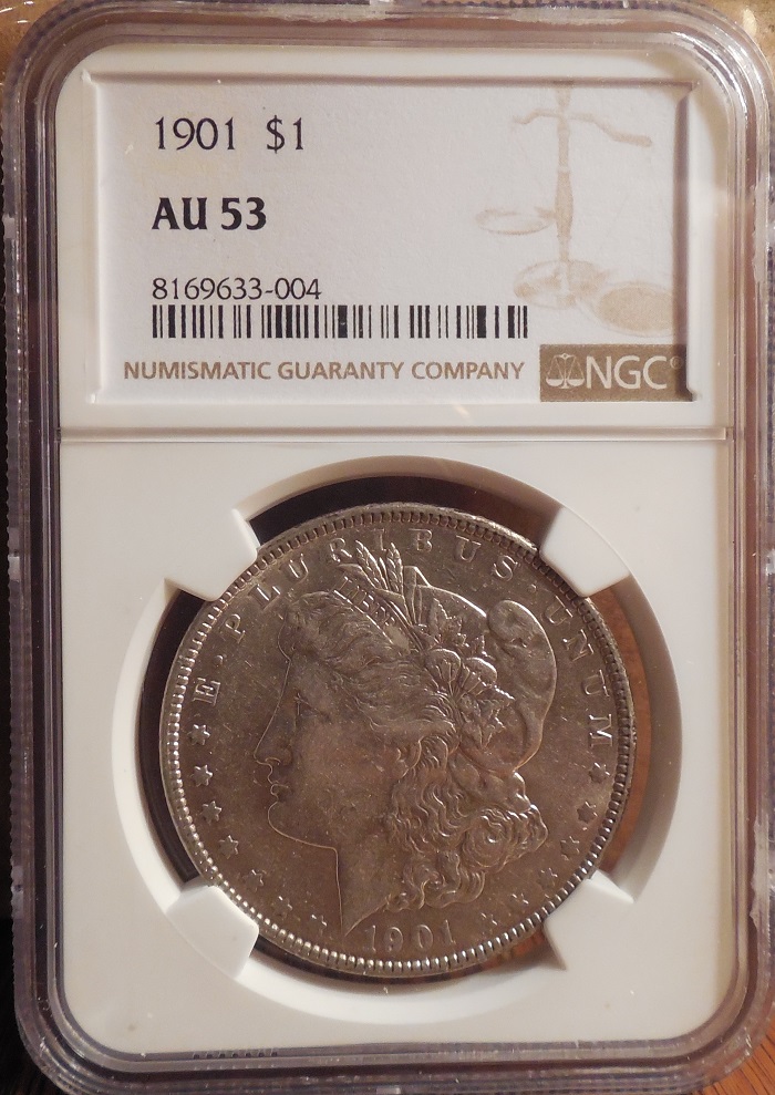 1901-Morgan--NGC-AU-53