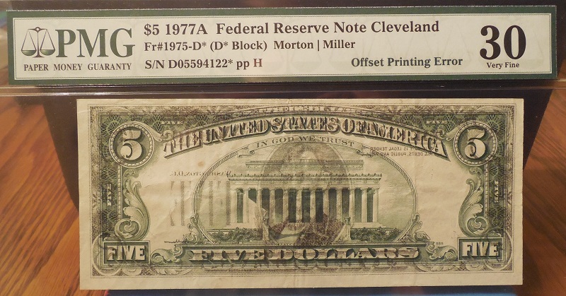 1981-$5-Federal-Reserve-Note-Atlanta-Full-Offset-Printing-Error-PCGS-55PPQ