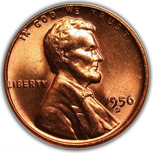 Lincoln-Cent	1956-D/D-RPM-1-FS-501	ANACS	ms65RD