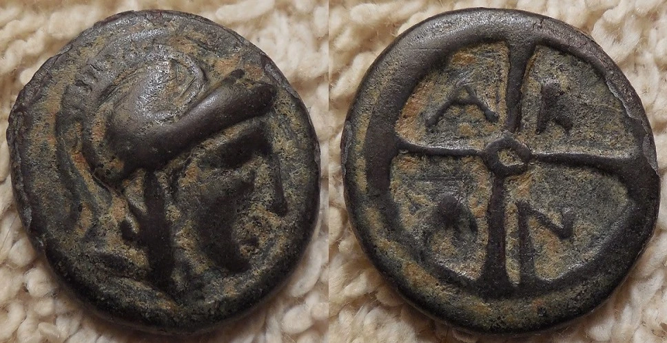 Macedonia-Akanthos-400-358-BC-Bronze-Ae