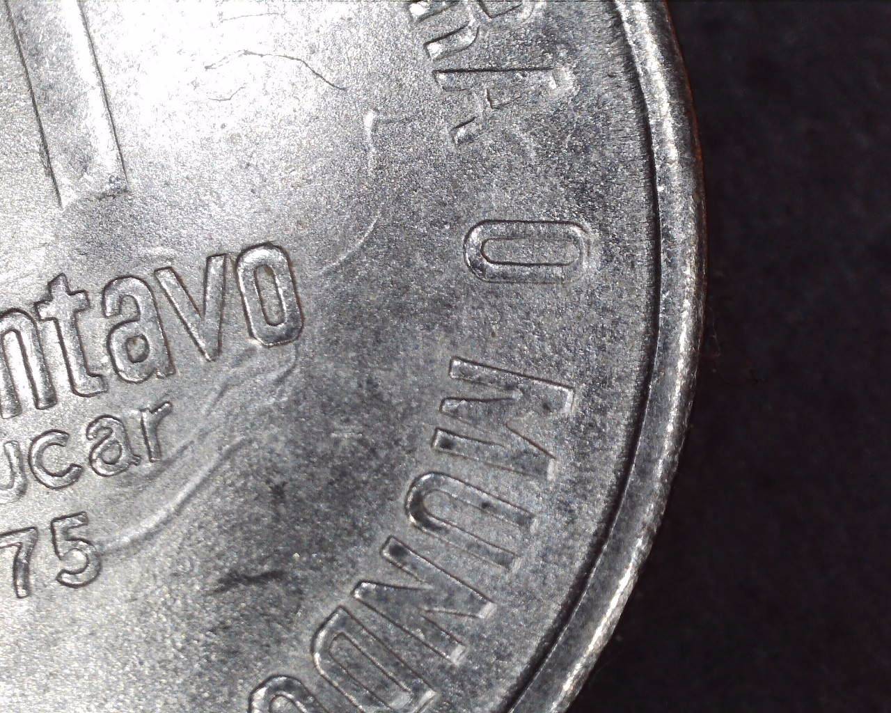 1-Centavo-1975-Look-Like-Hair-Stamped-On-Both-Sides