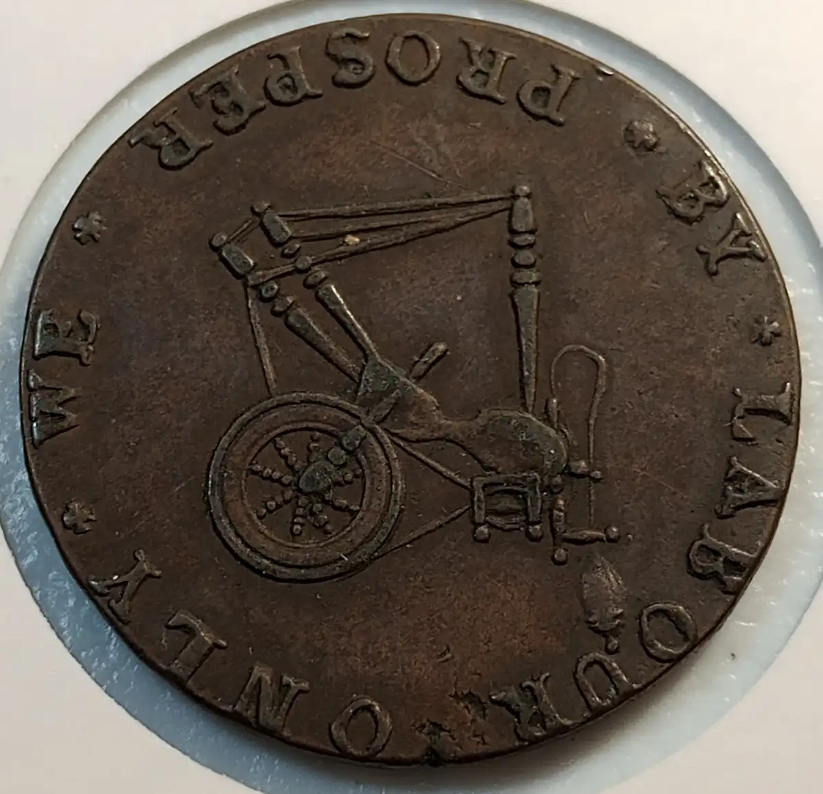 1790's-Dublin-D&h-#27-House-Of-Industry-Halfpenny-Conder-Token