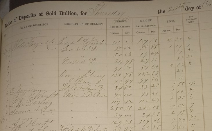 1860-S-Gold:-'Refining-Fee'/Price-When-Depositing-Dust-At-US-Mint?
